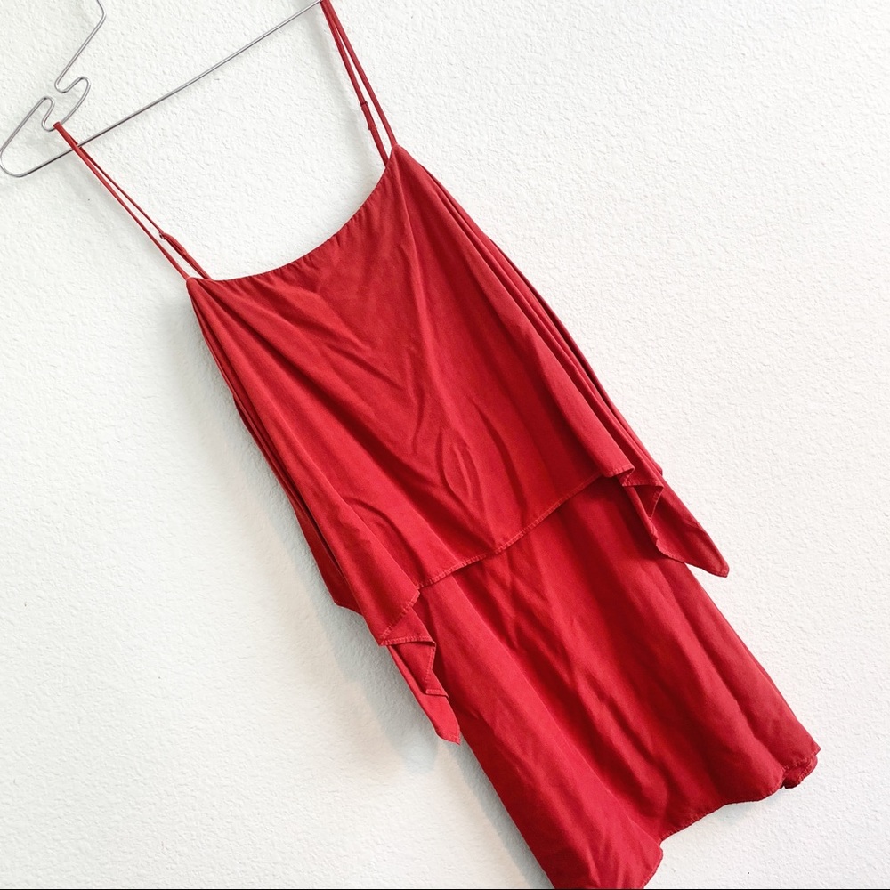 SPLENDID spaghetti strap tank sleeveless mini sundress M NWT dress burnt orange
